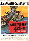 The Sons of Katie Elder 1965 movie poster John Wayne Dean Martin Henry Hathaway