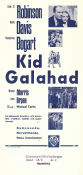 Kid Galahad 1937 movie poster Edward G Robinson Bette Davis Humphrey Bogart Michael Curtiz Boxing Film Noir