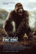 King Kong 2005 movie poster Naomi Watts Jack Black Adrien Brody Peter Jackson