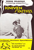 Noz w wodzie 1962 poster Leon Niemczyk Roman Polanski
