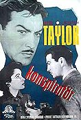 Conspirator 1950 movie poster Elizabeth Taylor Robert Taylor