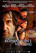 The Merchant of Venice 2004 movie poster Al Pacino Joseph Fiennes Jeremy Irons Lynn Collins Michael Radford Writer: William Shakespeare