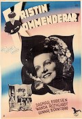 Kristin kommenderar 1946 movie poster Dagmar Ebbesen Wanda Rothgardt Gunnar Björnstrand Gustaf Edgren