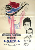 Lady L 1966 movie poster Sophia Loren Paul Newman David Niven Artistic posters