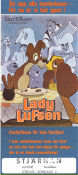 Lady and the Tramp 1955 movie poster Barbara Luddy Clyde Geronimi Animation Food and drink