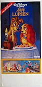 Lady and the Tramp 1955 movie poster Barbara Luddy Clyde Geronimi Animation Food and drink