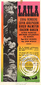 Laila 1958 movie poster Erika Remberg Edvin Adolphson Birger Malmsten Rolf Husberg