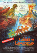 The Land Before Time 1988 movie poster Don Bluth Animation Dinosaurs and dragons