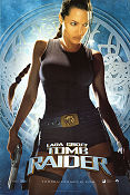 Lara Croft Tomb Raider 2001 movie poster Angelina Jolie Jon Voight Iain Glen Simon West