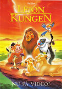 The Lion King 1994 poster Matthew Broderick Roger Allers Animation Cats