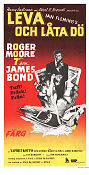 Live and Let Die 1973 movie poster Roger Moore Jane Seymour Yaphet Kotto Guy Hamilton