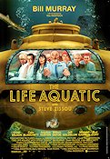 The Life Aquatic with Steve Zissou 2004 movie poster Bill Murray Owen Wilson Steve Zissou Wes Anderson Ships and navy Fish and shark Diving