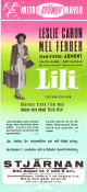 Lili 1953 movie poster Leslie Caron Mel Ferrer Jean-Pierre Aumont Charles Walters Musicals