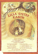 Lilla syster kanin 1988 movie poster Jan Blomberg Jan Gustavsson Writer: Ulf Nilsson Animation