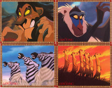 The Lion King 1994 lobby card set Matthew Broderick Roger Allers Animation Cats