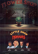 Little Shop of Horrors 1986 movie poster Rick Moranis Ellen Greene Steve Martin Frank Oz Flowers and plants Musicals