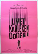 La vie l´amour la mort 1969 movie poster Amidou Claude Lelouch