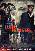 The Lone Ranger 2013 movie poster Johnny Depp Armie Hammer Gore Verbinski From comics