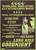 Long Kiss Goodnight 1996 movie poster Geena Davis Samuel L Jackson Yvonne Zima Renny Harlin Guns weapons