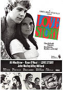 Love Story 1970 poster Ali MacGraw Arthur Hiller