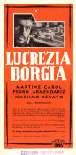 Lucrece Borgia 1953 poster Martine Carol Christian-Jaque