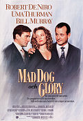 Mad Dog and Glory 1992 movie poster Robert De Niro Bill Murray Uma Thurman John McNaughton