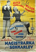 Magistrarna på sommarlov 1941 movie poster Alice Babs Karl-Arne Holmsten Instruments