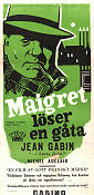 Maigret et l´affaire Saint-Fiacre 1959 movie poster Jean Gabin Michel Auclair Valentine Tessier Jean Delannoy