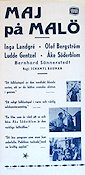 Maj på Malö 1947 movie poster Inga Landgré Åke Söderblom Olof Bergström Skärgård