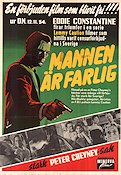 Cet homme est dangereux 1955 movie poster Eddie Constantine Writer: Peter Cheyney