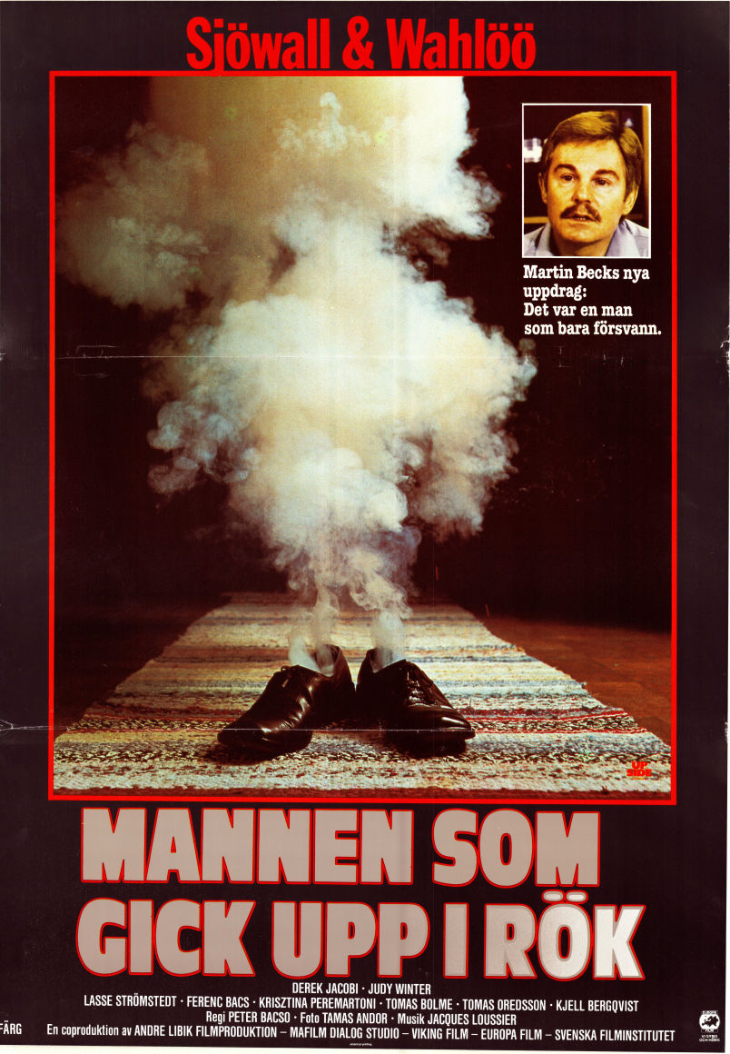 Der Mann der sich in Luft auflöste 1980 movie poster Derek Jacobi Judy Winter Tomas Bolme Lasse Strömstedt Peter Bacso Writer: Sjöwall-Wahlöö
