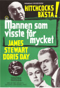 The Man Who Knew too Much 1956 movie poster James Stewart Doris Day Brenda de Banzie Alfred Hitchcock