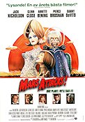 Mars Attacks 1997 movie poster Jack Nicholson Glenn Close Pierce Brosnan Annette Bening Tim Burton