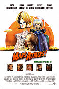 Mars Attacks 1997 movie poster Jack Nicholson Glenn Close Pierce Brosnan Annette Bening Tim Burton