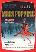 Mary Poppins 1964 movie poster Julie Andrews Dick Van Dyke David Tomlinson Robert Stevenson Musicals Dance