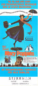 Mary Poppins 1964 movie poster Julie Andrews Dick Van Dyke David Tomlinson Robert Stevenson Musicals