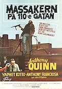 Across 110th Street 1972 movie poster Anthony Quinn Yaphet Kotto Anthony Franciosa Barry Shear
