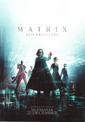 The Matrix Resurrections 2021 movie poster Keanu Reeves Carrie-Anne Moss Yahya Abdul-Mateen II Lana Wachowski