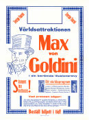 Max von Goldini 1941 poster Find more: Magician Circus