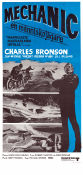 The Mechanic 1972 movie poster Charles Bronson Jan-Michael Vincent Keenan Wynn Michael Winner Diving Motorcycles Ships and navy