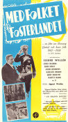 Med folket för fosterlandet 1938 movie poster Linnéa Hillberg Åke Johansson Hasse Ekman Sigurd Wallén Politics