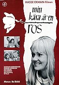 Min kära är en ros 1963 movie poster Hasse Ekman Gunnar Björnstrand Gunnel Lindblom Flowers and plants