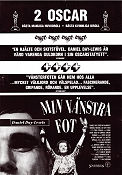 My Left Foot: The Story of Christy Brown 1989 movie poster Daniel Day-Lewis Brenda Fricker Alison Whelan Jim Sheridan