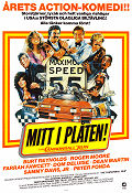 The Cannonball Run 1981 movie poster Burt Reynolds Roger Moore Farrah Fawcett Sammy Davis Jr Dean Martin Hal Needham Poster artwork: Drew Struzan Cars and racing