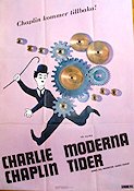 Modern Times 1936 movie poster Paulette Goddard Henry Bergman Charlie Chaplin