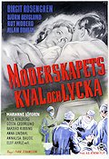 Moderskapets kval och lycka 1950 movie poster Birgit Rosengren Elof Ahrle Medicine and hospital