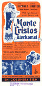 The Return of Monte Cristo 1946 movie poster Louis Hayward Barbara Britton George Macready Henry Levin Adventure and matine