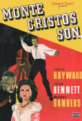 The Son of Monte Cristo 1940 movie poster Joan Bennett Louis Hayward George Sanders Rowland V Lee Adventure and matine