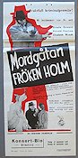 Mordgåtan fröken Holm 1939 movie poster Ursula Deinert