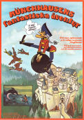 Les fabuleuses aventures du légendaire baron de Munchausen 1978 movie poster Jean Image Animation